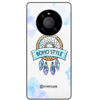 ETUI BLACK CASE GLASS NA TELEFON HUAWEI MATE 40 PRO MAKRAMA BOHO