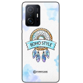 ETUI BLACK CASE GLASS NA TELEFON XIAOMI 11T / 11T 5G MAKRAMA BOHO