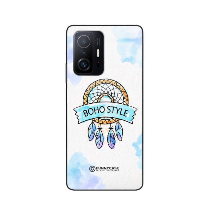 ETUI BLACK CASE GLASS NA TELEFON XIAOMI 11T / 11T 5G MAKRAMA BOHO