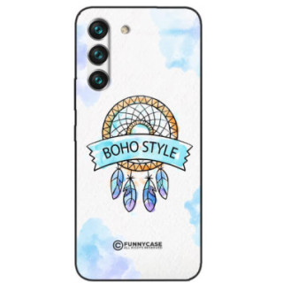 ETUI BLACK CASE GLASS NA TELEFON SAMSUNG GALAXY S22 MAKRAMA BOHO