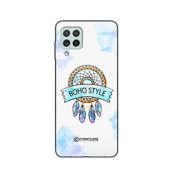 ETUI BLACK CASE GLASS NA TELEFON SAMSUNG GALAXY A22 4G / M22 4G MAKRAMA BOHO