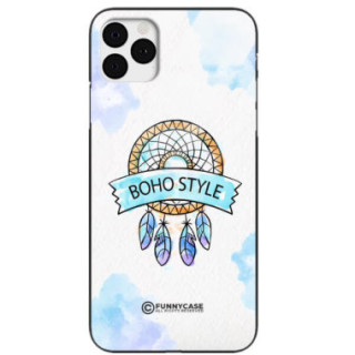 ETUI BLACK CASE GLASS NA TELEFON APPLE IPHONE 11 PRO MAX MAKRAMA BOHO