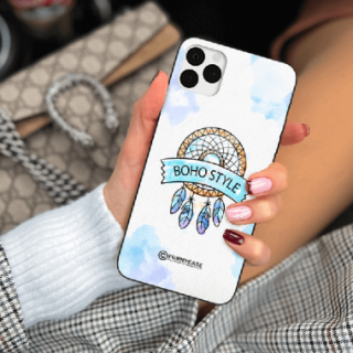 ETUI BLACK CASE GLASS NA TELEFON APPLE IPHONE 11 PRO MAKRAMA BOHO