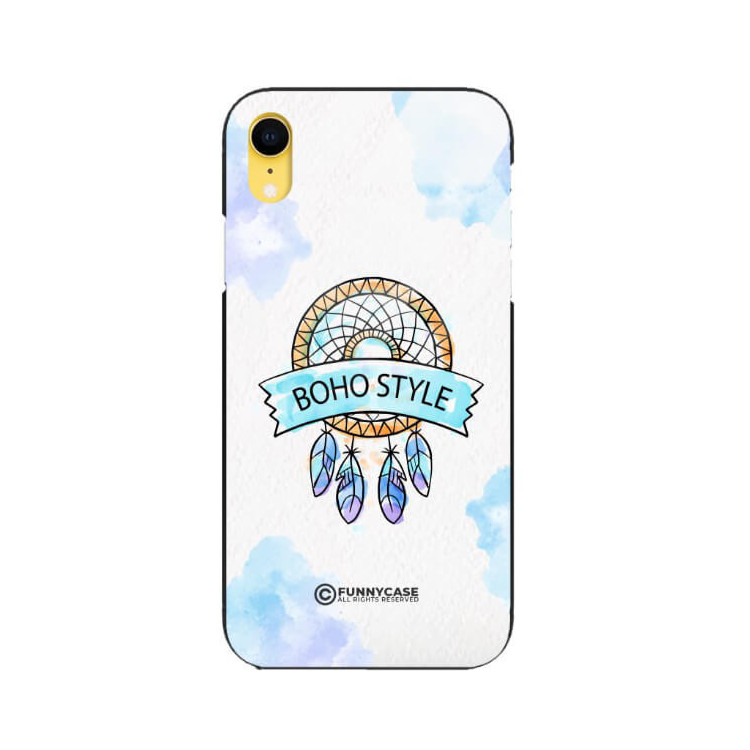 ETUI BLACK CASE GLASS NA TELEFON APPLE IPHONE XR MAKRAMA BOHO