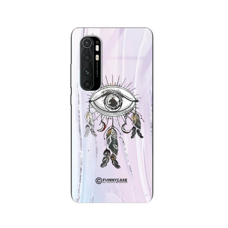 ETUI BLACK CASE GLASS NA TELEFON XIAOMI Mi NOTE 10 LITE OKO AZTEKÓW