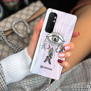 ETUI BLACK CASE GLASS NA TELEFON XIAOMI Mi NOTE 10 LITE OKO AZTEKÓW