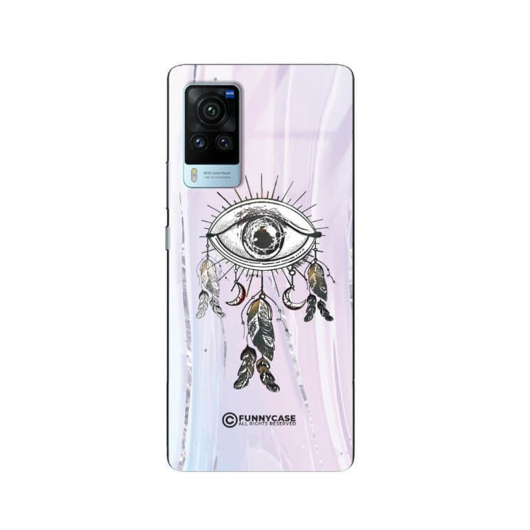 ETUI BLACK CASE GLASS NA TELEFON VIVO X60 PRO OKO AZTEKÓW