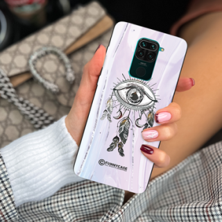 ETUI BLACK CASE GLASS NA TELEFON XIAOMI REDMI NOTE 9 / 10X 4G OKO AZTEKÓW