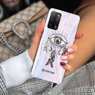 ETUI BLACK CASE GLASS NA TELEFON OPPO A55 OKO AZTEKÓW