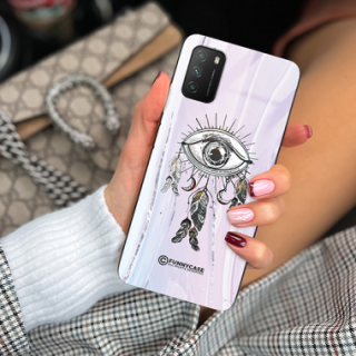 ETUI BLACK CASE GLASS NA TELEFON XIAOMI POCO M3 OKO AZTEKÓW