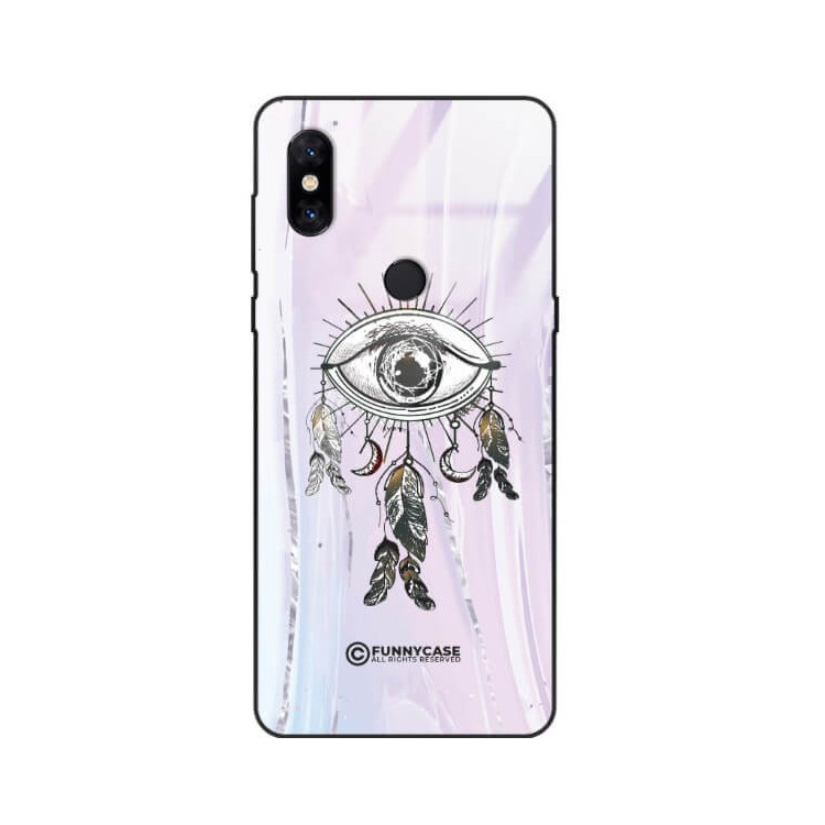 ETUI BLACK CASE GLASS NA TELEFON XIAOMI Mi MIX 3 OKO AZTEKÓW