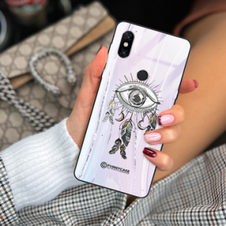 ETUI BLACK CASE GLASS NA TELEFON XIAOMI Mi MIX 3 OKO AZTEKÓW