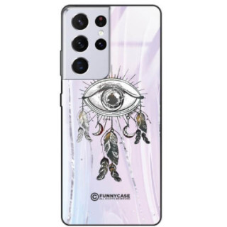 ETUI BLACK CASE GLASS NA TELEFON SAMSUNG GALAXY S21 ULTRA S30 ULTRA OKO AZTEKÓW