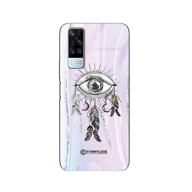 ETUI BLACK CASE GLASS NA TELEFON VIVO Y51 2020 OKO AZTEKÓW