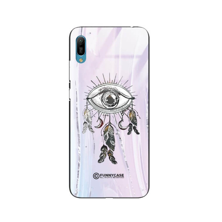 ETUI BLACK CASE GLASS NA TELEFON HUAWEI Y6 2019 OKO AZTEKÓW