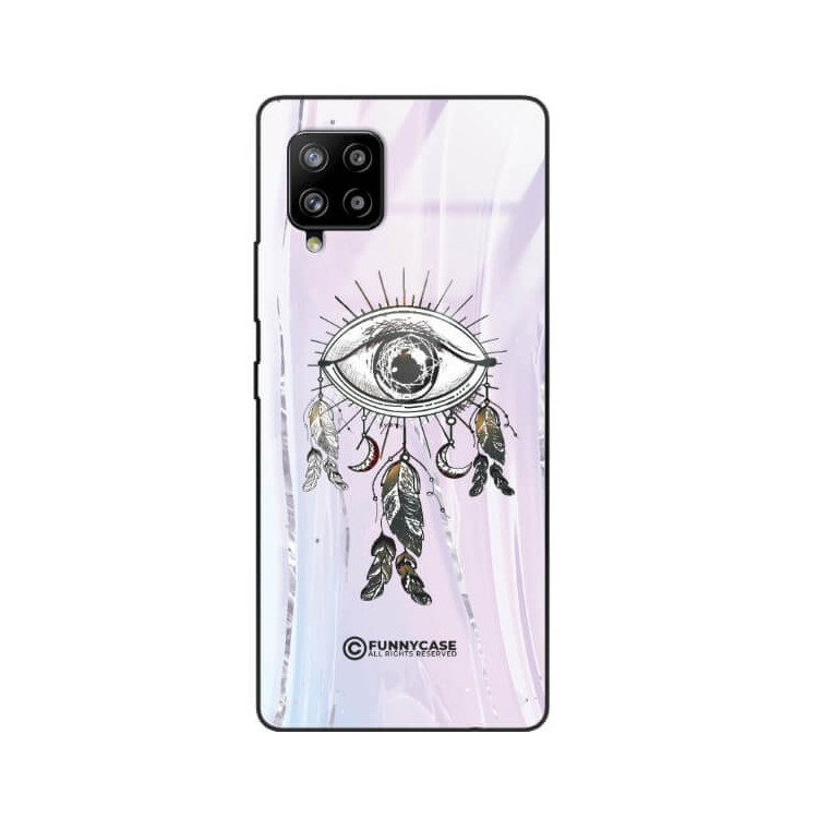 ETUI BLACK CASE GLASS NA TELEFON SAMSUNG GALAXY A42 5G OKO AZTEKÓW