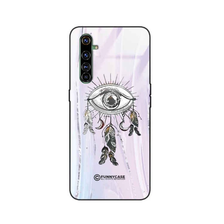 ETUI BLACK CASE GLASS NA TELEFON REALME X50 PRO OKO AZTEKÓW