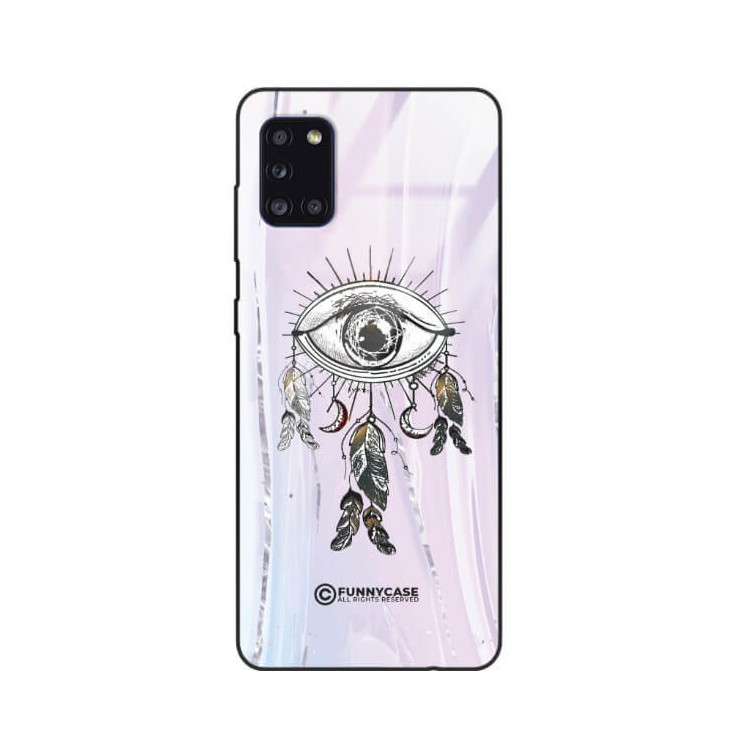 ETUI BLACK CASE GLASS NA TELEFON SAMSUNG GALAXY A31 OKO AZTEKÓW