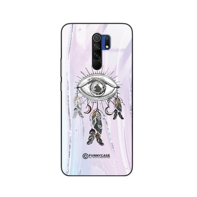 ETUI BLACK CASE GLASS NA TELEFON XIAOMI REDMI 9 OKO AZTEKÓW