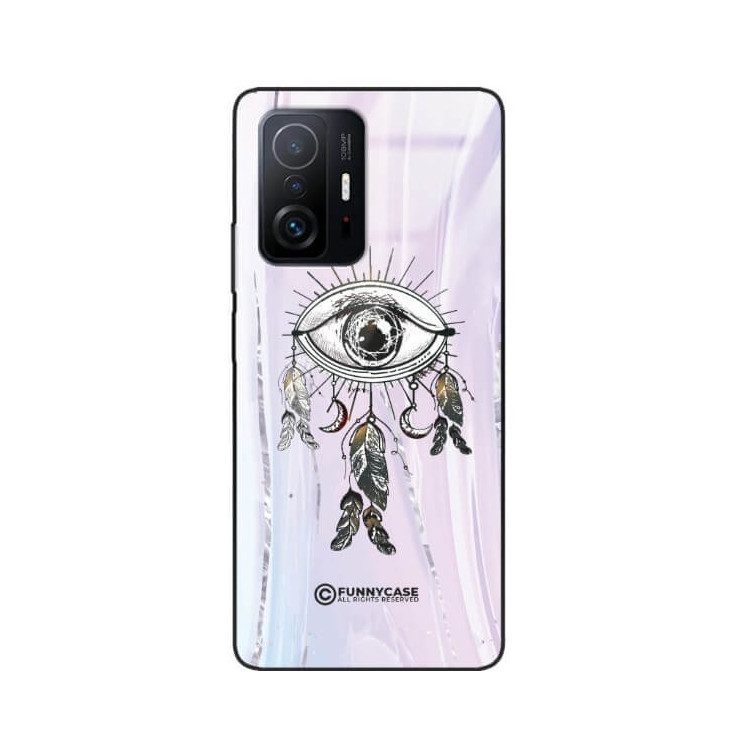 ETUI BLACK CASE GLASS NA TELEFON XIAOMI 11T / 11T 5G OKO AZTEKÓW