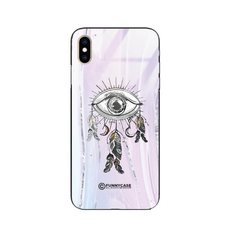 ETUI BLACK CASE GLASS NA TELEFON APPLE IPHONE XS MAX OKO AZTEKÓW