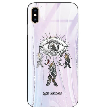 ETUI BLACK CASE GLASS NA TELEFON APPLE IPHONE XS MAX OKO AZTEKÓW