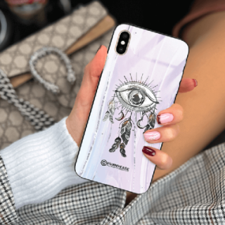 ETUI BLACK CASE GLASS NA TELEFON APPLE IPHONE XS MAX OKO AZTEKÓW