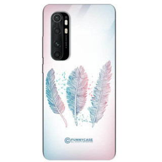 ETUI BLACK CASE GLASS NA TELEFON XIAOMI Mi NOTE 10 LITE PIÓRA BOHO