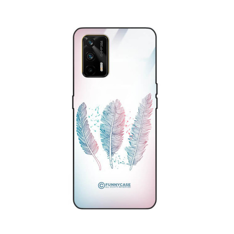 ETUI BLACK CASE GLASS NA TELEFON REALME GT PIÓRA BOHO