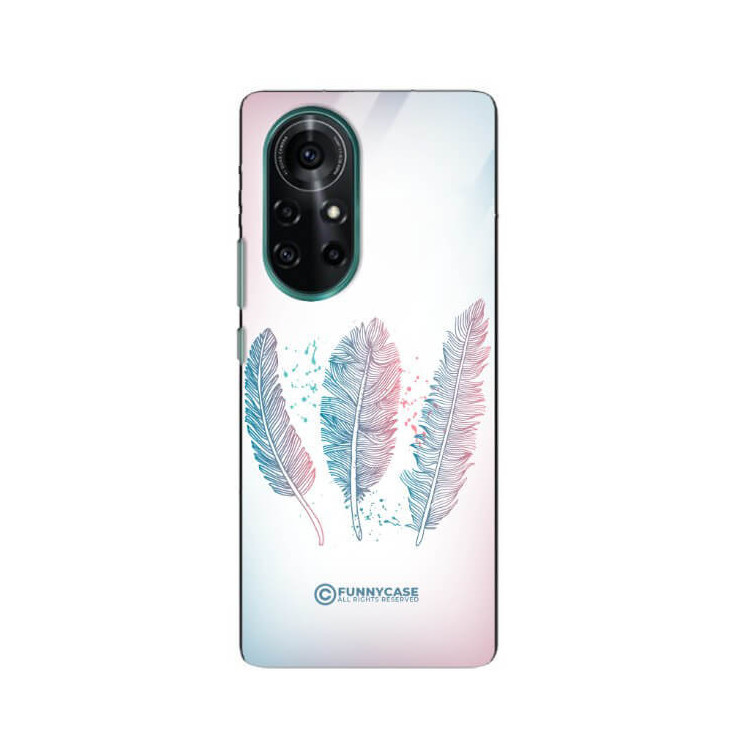 ETUI BLACK CASE GLASS NA TELEFON HUAWEI NOVA 8 PRO PIÓRA BOHO