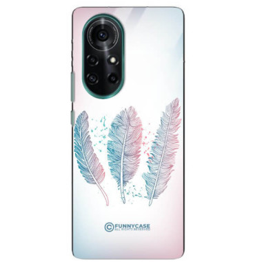 ETUI BLACK CASE GLASS NA TELEFON HUAWEI NOVA 8 PRO PIÓRA BOHO