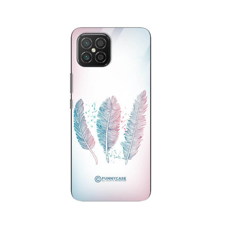 ETUI BLACK CASE GLASS NA TELEFON HUAWEI NOVA 8 SE PIÓRA BOHO