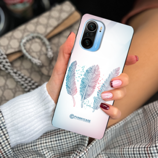 ETUI BLACK CASE GLASS NA TELEFON XIAOMI REDMI K40 / K40 PRO PIÓRA BOHO