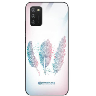 ETUI BLACK CASE GLASS NA TELEFON SAMSUNG GALAXY A02S PIÓRA BOHO