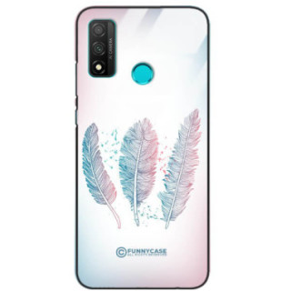 ETUI BLACK CASE GLASS NA TELEFON HUAWEI P SMART 2020 PIÓRA BOHO