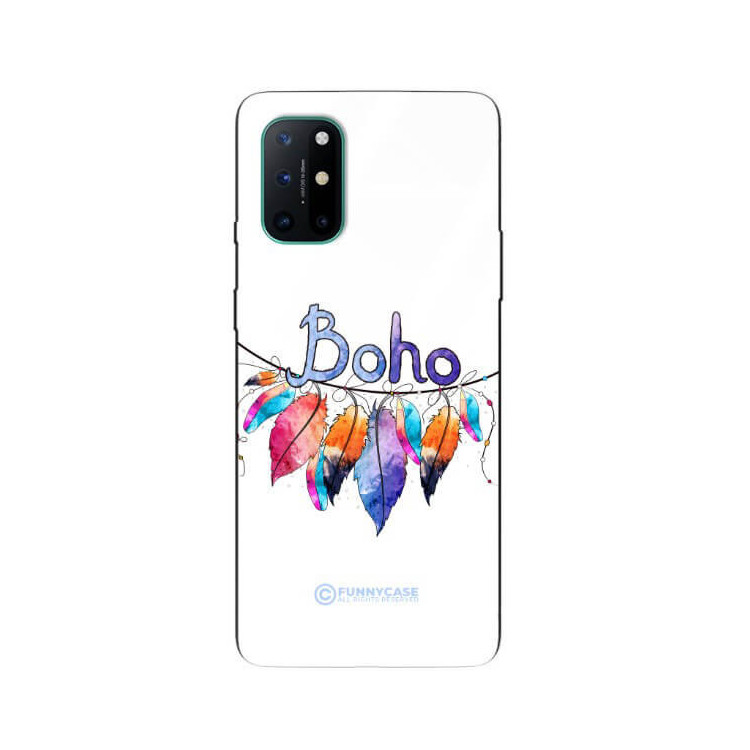 ETUI BLACK CASE GLASS NA TELEFON ONEPLUS 8T PIÓRA ETNO