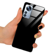 ETUI BLACK CASE GLASS NA TELEFON XIAOMI 12 PRO 5G CZARNY