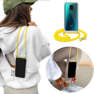 Crossbody Etui do XIAOMI REDMI NOTE 9S Ochronne Żółty Sznurek