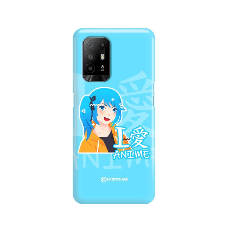 ETUI CLEAR NA TELEFON OPPO A94 5G / F19 PRO PLUS 5G / RENO 5Z ANIME-6