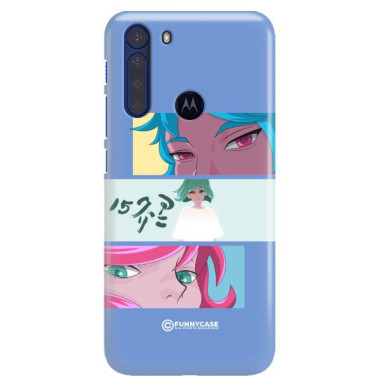 ETUI CLEAR NA TELEFON MOTOROLA ONE FUSION ANIME-7