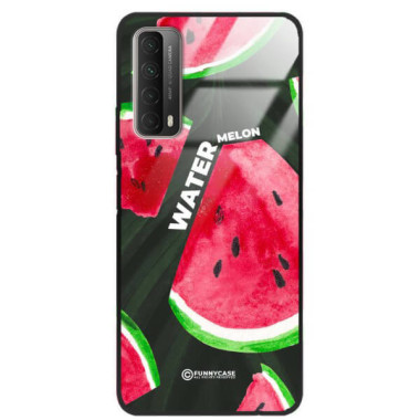 ETUI BLACK CASE GLASS NA TELEFON HUAWEI P SMART 2021 / Y7a ARBUZ