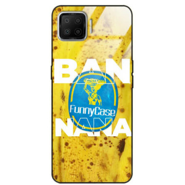 ETUI BLACK CASE GLASS NA TELEFON OPPO F17 BANAN