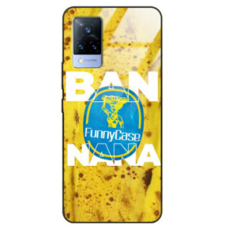 ETUI BLACK CASE GLASS NA TELEFON VIVO V21 / V21 5G BANAN