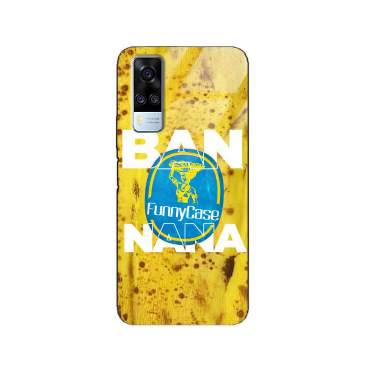 ETUI BLACK CASE GLASS NA TELEFON VIVO Y51 2020 BANAN