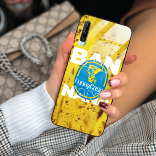 ETUI BLACK CASE GLASS NA TELEFON HUAWEI Y9S / HONOR 9X PRO BANAN