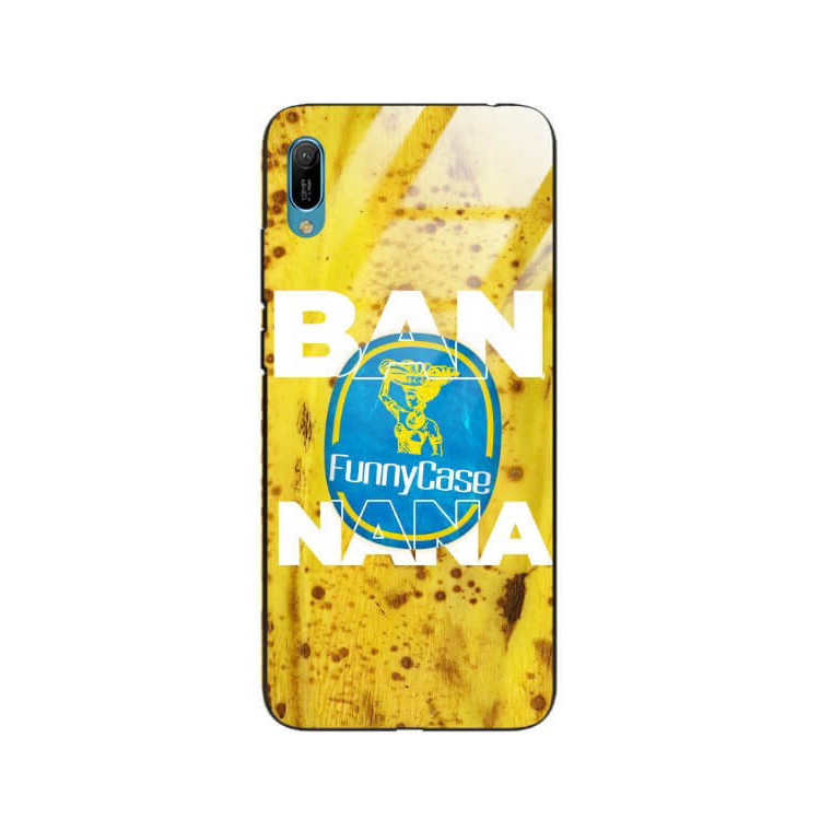 ETUI BLACK CASE GLASS NA TELEFON HUAWEI Y6 2019 BANAN