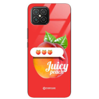 ETUI BLACK CASE GLASS NA TELEFON HUAWEI NOVA 8 SE BRZOSKWINIA