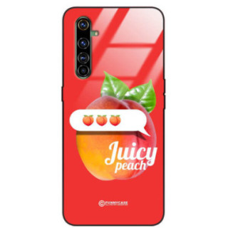 ETUI BLACK CASE GLASS NA TELEFON REALME X50 PRO BRZOSKWINIA