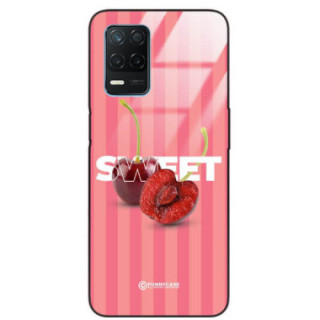 ETUI BLACK CASE GLASS NA TELEFON REALME 8 5G / V13 5G CZEREŚNIE