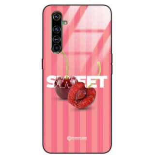 ETUI BLACK CASE GLASS NA TELEFON REALME X50 / X50 5G / X3 SUPER ZOOM CZEREŚNIE